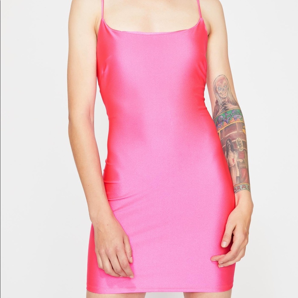 Neon Pink Bodycon Dress